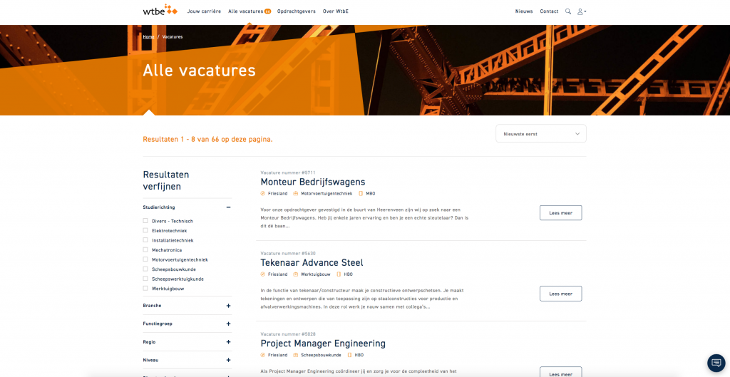 Snapshot Vacatures