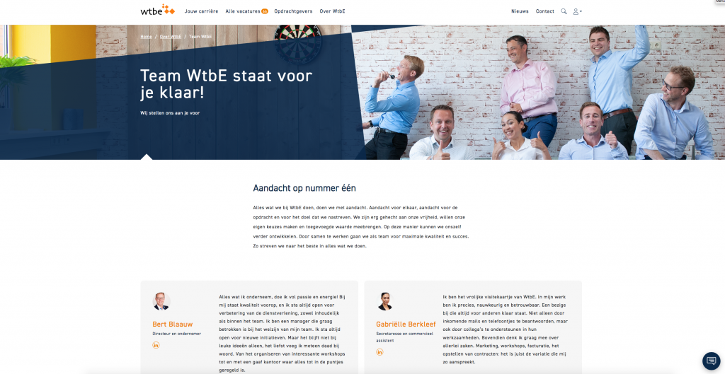 Team WtbE Website