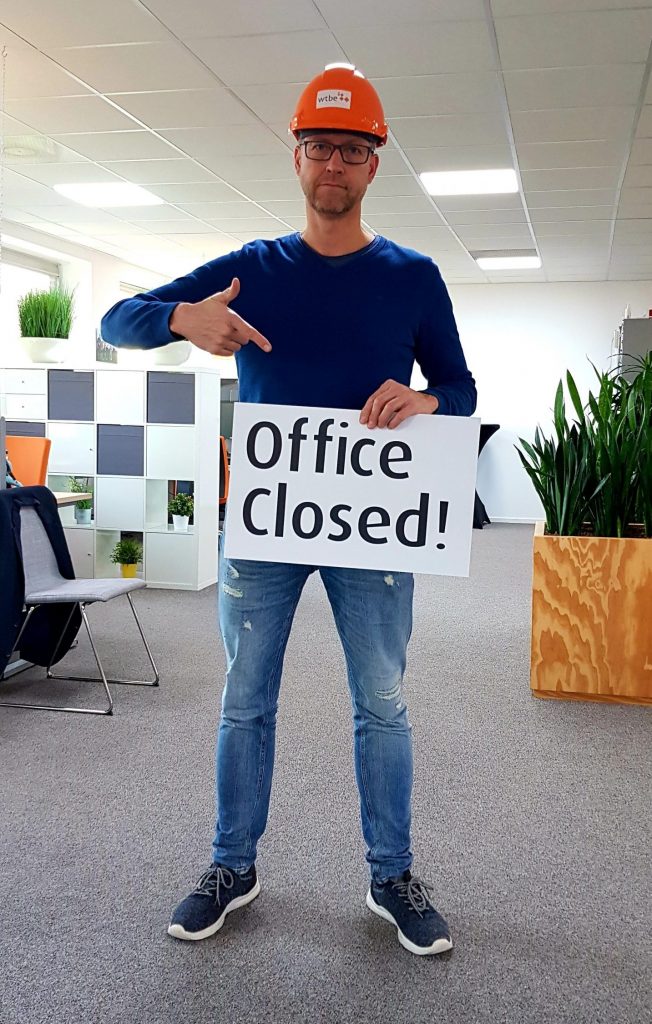 Bert Blaauw WtbE Office is closed ivm Corona