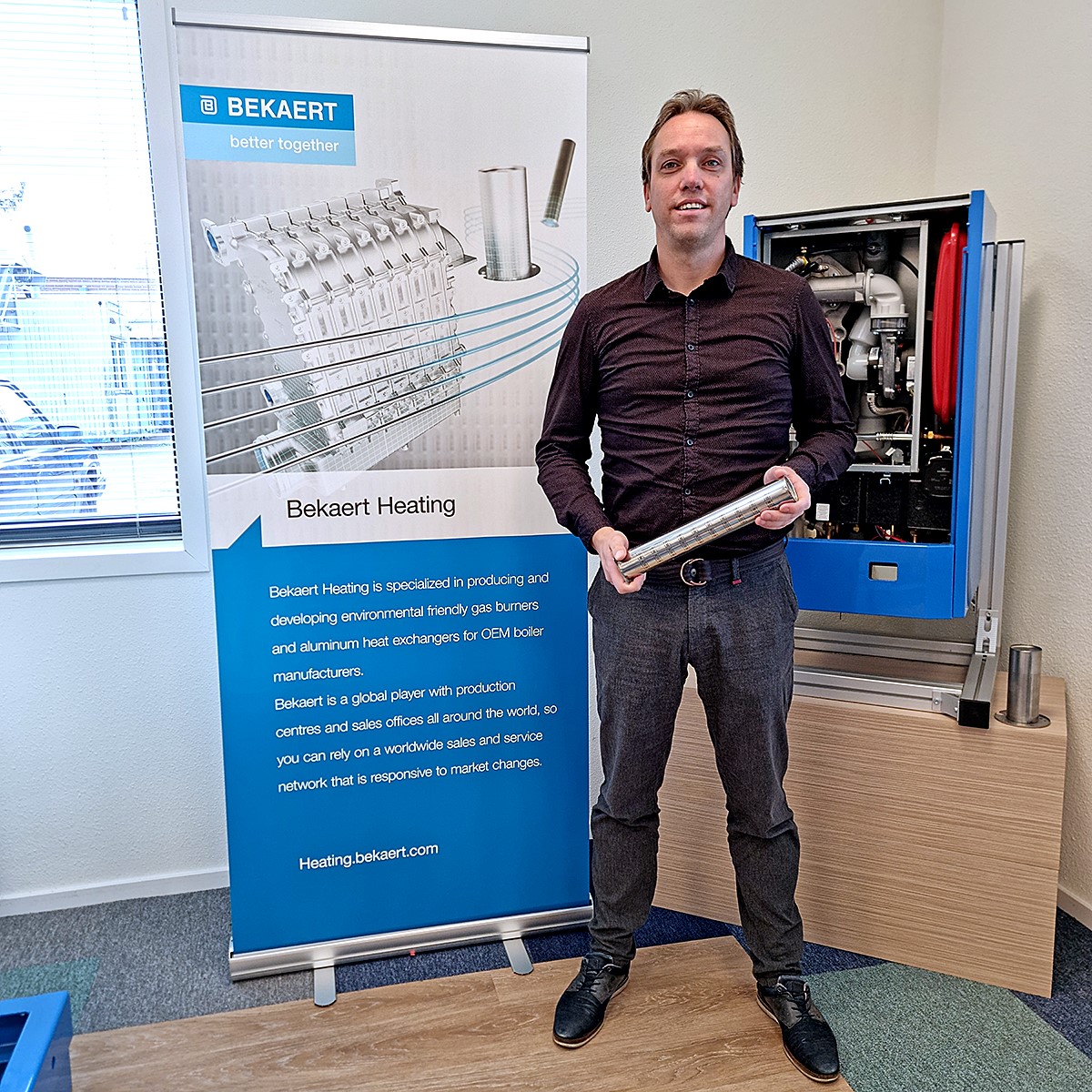 René van Dijk, Technology Engineer bij Bekaert Combustion Technology B.V. in Assen