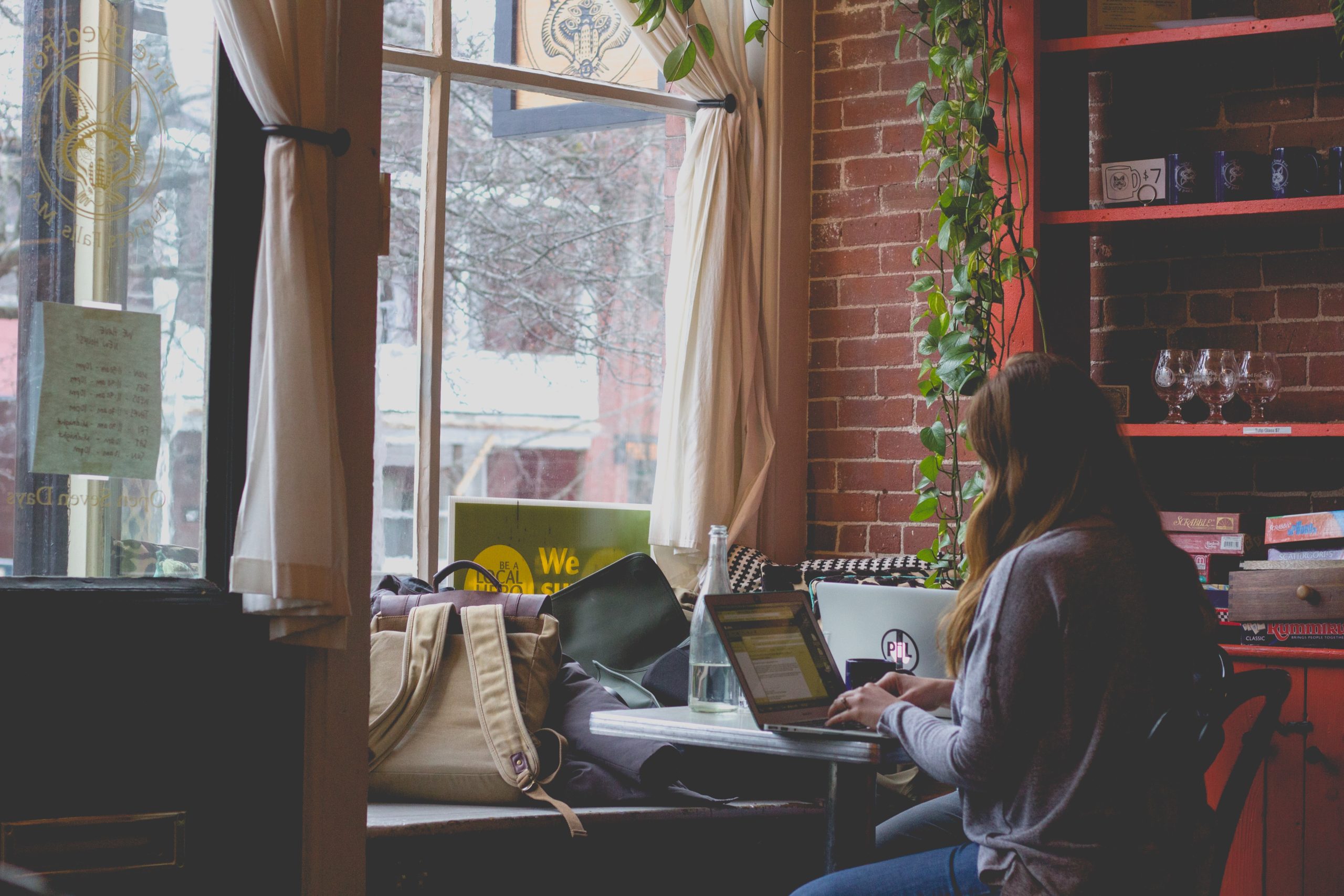 Thuis Werken Laptop Voor De Bank