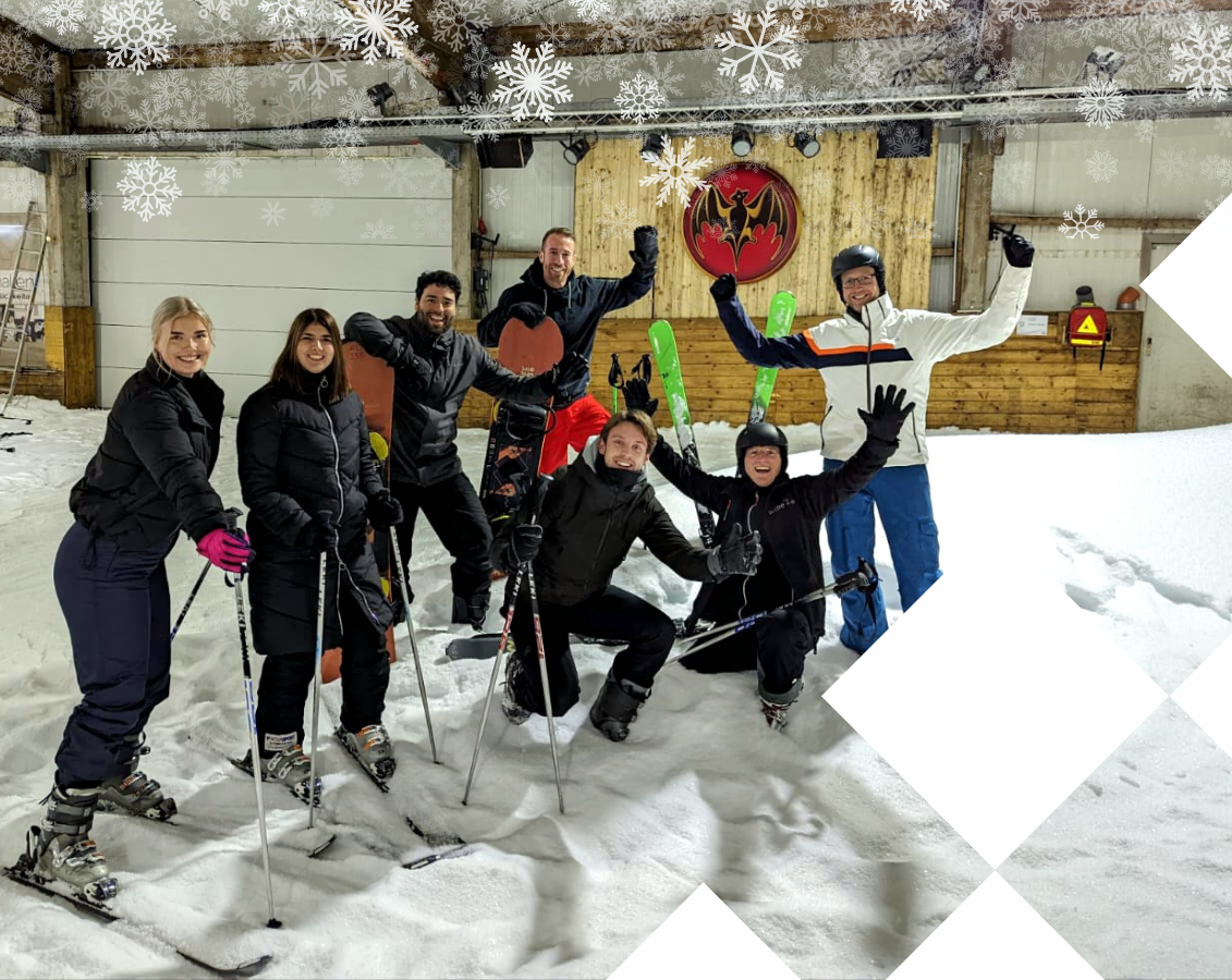 Teambuilding in de sneeuw
