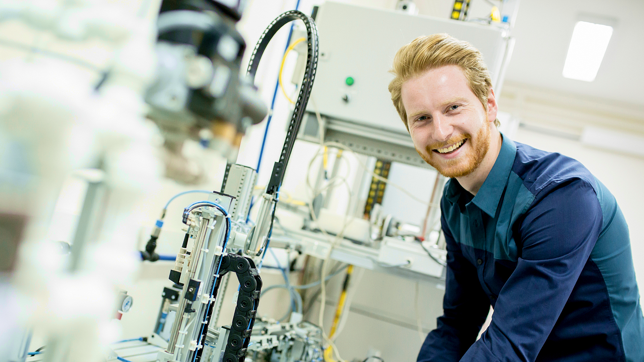 Happy Engineer at work at wtbe